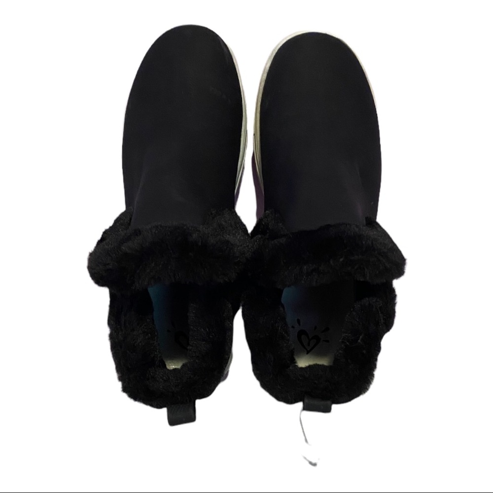 Justice Black Fur Lined Ankle Boots